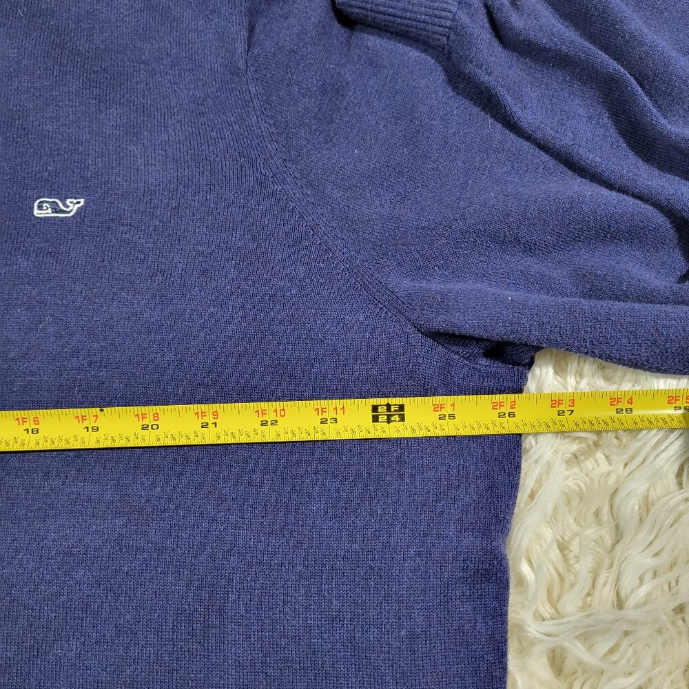 Vineyard Vines Navy Blue Quarter Zip Mens Sweater XXL - Picture 9 of 15